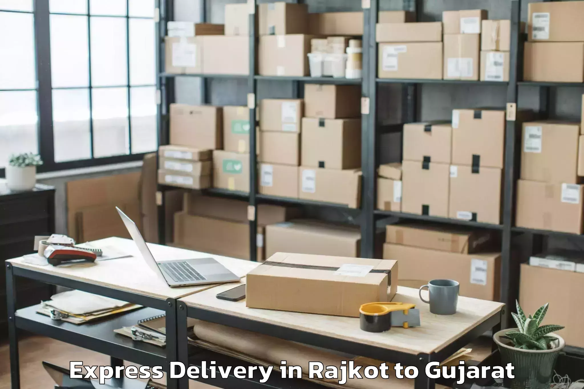 Top Rajkot to Ranpur Express Delivery Available